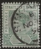 Straits Settlements  = Scott # 83  - Used