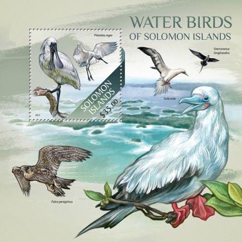 Water Birds Vögel Animals Marine Fauna Solomon Islands MNH stamp set