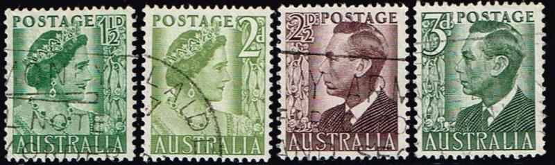 Australia # 230 - 233  U