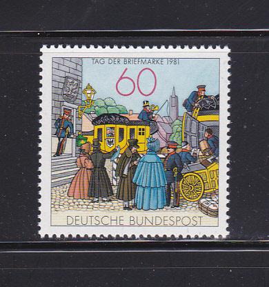 Germany 1361 Set MNH Stamp Day, Mailcoach (A)