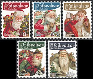 Gibraltar 1061-1065, MNH, Christmas and Saint Nicholas