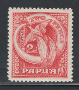 Papua New Guinea 1932 Bird of Paradise & Boar's Tusks 2p Scott # 97 MH