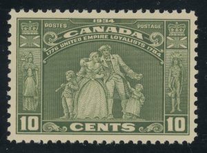 Canada 209 - 10 cent Loyalists Statue - VF Mint never hinged - post office fresh