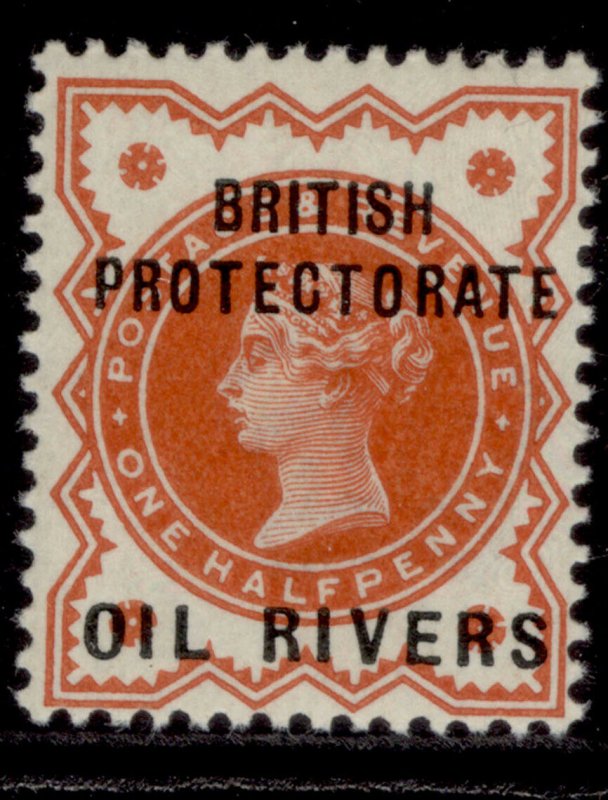 NIGERIA - Niger Coast Protectorate QV SG1, ½d vermilion, LH MINT. Cat £21. 