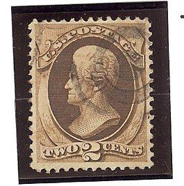 U.S. Used Scott #157 2 Cent Brown