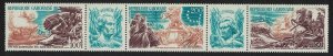 Gabon American Revolution 3v Strip 1976 MNH SG#578-580