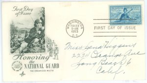 US 1017 1953 National Guard, addressed