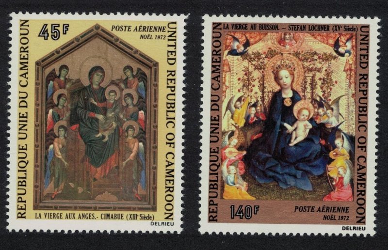 Cameroun Christmas Paintings 2v 1972 MNH SG#665-666