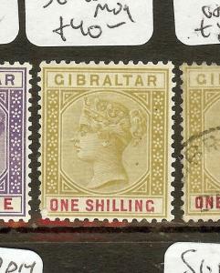 GIBRALTAR (B0402) QV 1/-  SG  45   MOG 