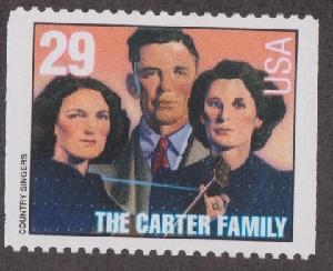 2776 Carter Family F-VF MNH single from booklet