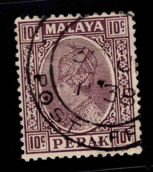 MALAYA Perak Scott 75 Used Sultan Iskandar stamp