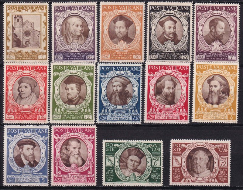 1946 - VATICAN - Council of Trent  - Scott #110-121+E9-10 - MNH **