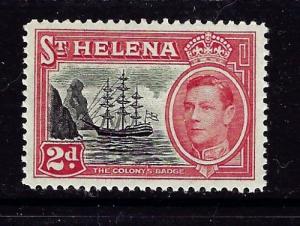 St Helena 138 Lightly Hinged 1949 Badge of the Colony