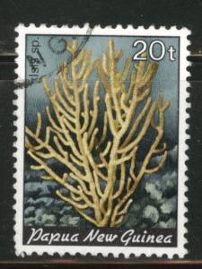 PNG Papua New Guinea Scott 588 used 1983 coral stamp