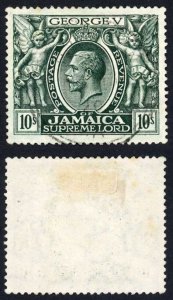 Jamaica SG89 10/- Wmk Mult Crown CA (the Top and Key Value) Cat 160 Pounds