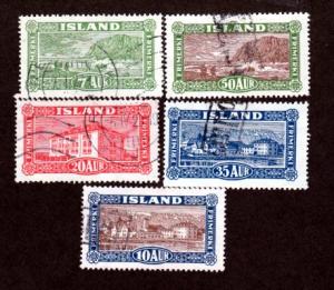 Iceland # 144-148 Used!