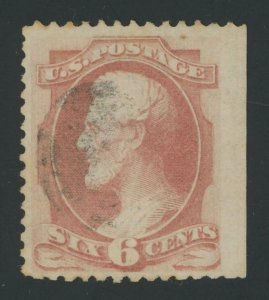 USA 159 - 6 cent Lincoln - F/VF JUMBO used right margin single