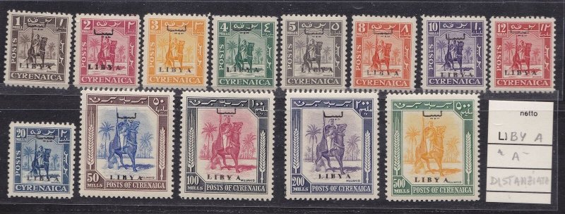 1951 Libya Issue For The Cyrenaica, N° 0.0353oz-0.5oz Knight Empire Overran MNH