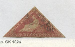 1863  Cape of Good Hope 1d brownish red used