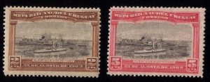 Uraguay Scott #177-178 MH Set Of Two F-VF (1909):