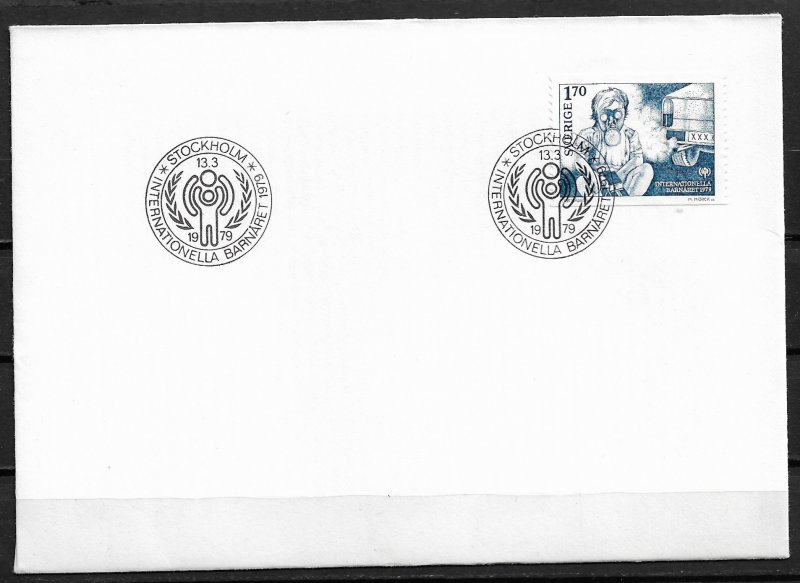 1979 Sweden 1275 Child Wearing Gas Mask in Heavy Traffic FDC