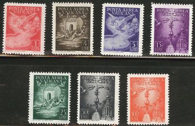 VATICAN Scott C9-15 MNH** 1947 airmail Set CV $45