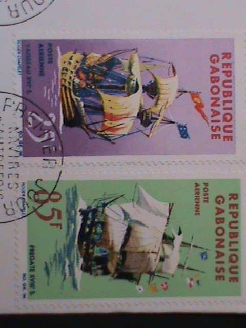 GABON-1965-SC#C30,C32-CV83-17TH CENTURY MERCHANT SHIP-MINT FDC-VF-60 YEARS OLD