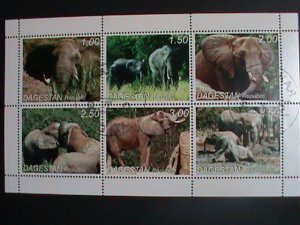 Tajikistan  Stamp:2010-Beautiful Elephants CTO Stamp sheet