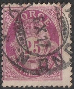 EARLY ISSUED NORWAY FINE USED  POSTAL MARK