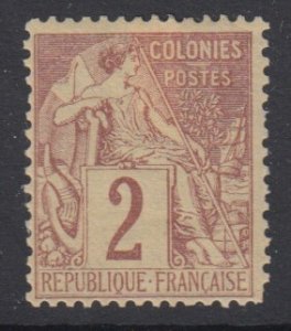 FRENCH COLONIES (GENERAL), Scott 47, MHR