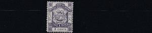 NORTH BORNEO  1882 - 92  S G 39  3C VIOLET  NO GUM 