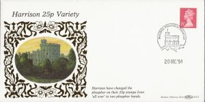 20/12/1994 25p 2 BAND HARRISON VARIETY DEFINITIVE FDC