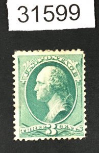 US STAMPS # 207a MINT OG H LOT #31599