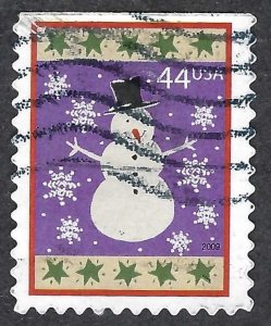 United States #4426 44¢ Snowman (2009). Booklet single. Used.