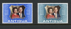 Antigua 295-296 MNH 1972 Silver Wedding