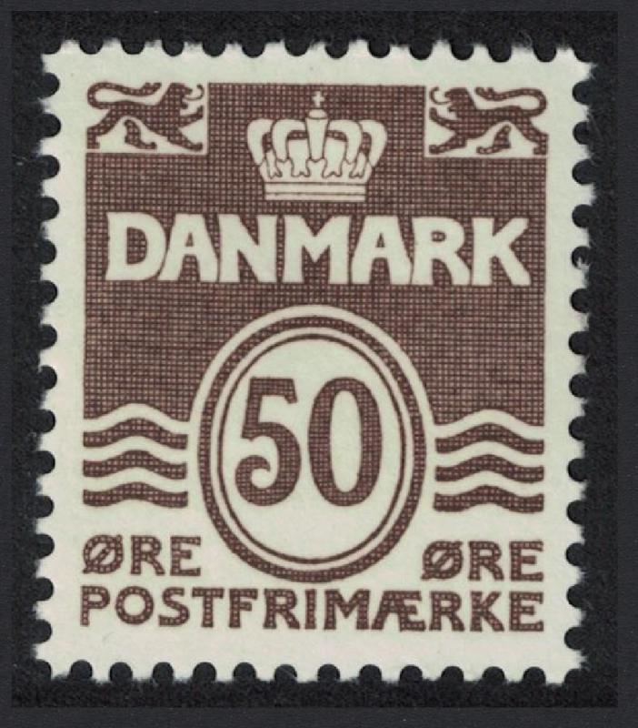 Denmark 50 Ore Digits Definitive SG#274 MI#572