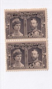 CANADA # 96 VF-MNH 1/2ct QUEBEC ISSUE CAT VALUE $90 ONLY 20% OF CAT VALUE