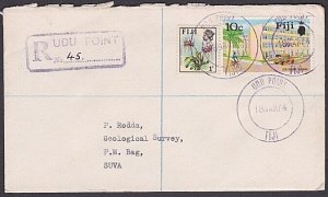 FIJI 1974 local cover registered UDU POINT to Suva..........................Y730