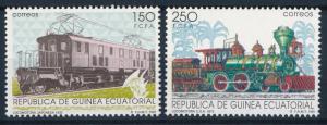 [63575] Equatorial Guinea 1991 Railway Train Eisenbahn Chemin de Fer  MNH