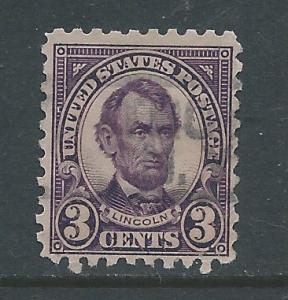 Scott #   584  USED  single