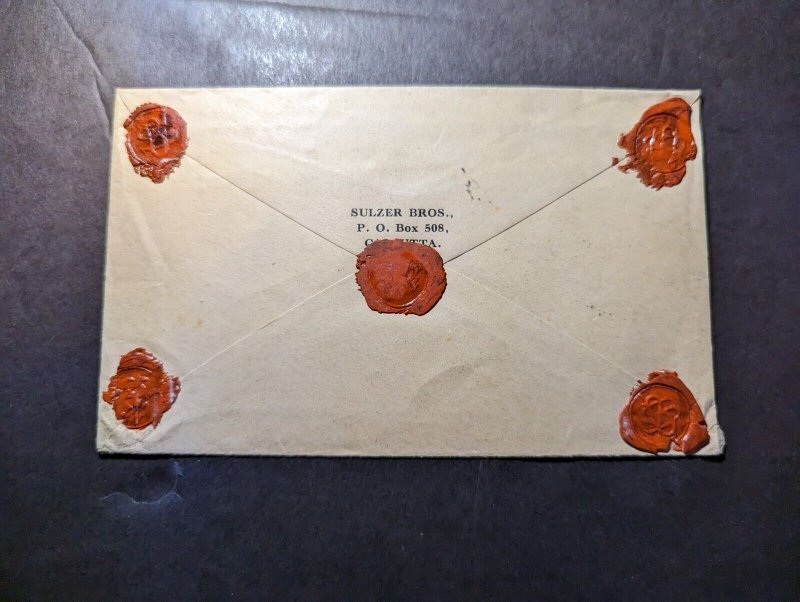 1930 British India Airmail Cover Calcutta GPO to Winterthur Switzerland