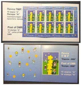 Russian occupation of Moldova 2000 Transnistria Europa booklet with CTO stamps