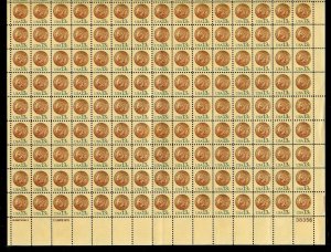 1734 Indian Head Penny 13¢ Sheet of 150 Stamps MNH