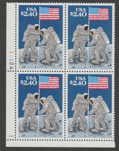 U.S. Scott #2419 Space - Man on the Moon Stamp - Mint NH Plate Block