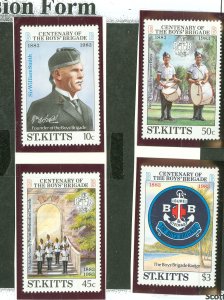 St. Kitts #108-111 Mint (NH) Single (Complete Set)