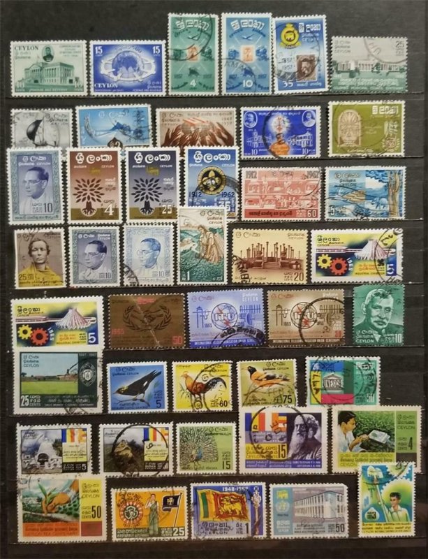 CEYLON Stamp Lot 1956-1969 Used T2716