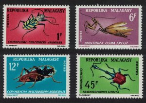 Malagasy Rep. Insects 4v 1966 MNH SG#112-115