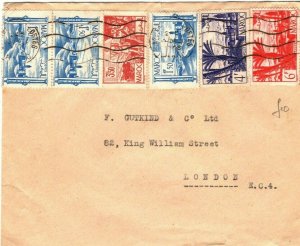 France Colonies MOROCCO Cover Franking Casablanca GB London 1948{samwells} GP179