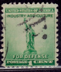 United States, 1940, Statue of Liberty, 1c, sc#899, used