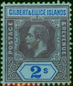 Gilbert & Ellice Islands 1912 2s Purple & Blue-Blue SG21 Fine MM 
